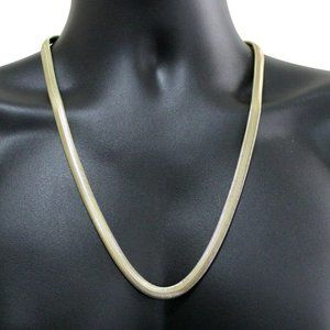 14k Gold 8mm 24" Herringbone Chain